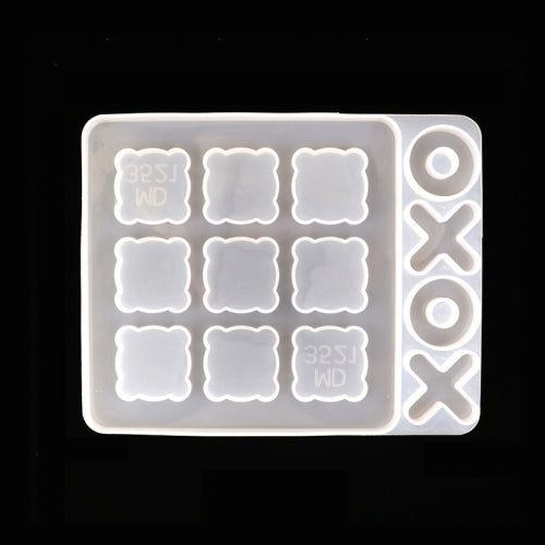 3 PCS DIY Crystal Elastic Chessboard Game Mold Nine Palace Game Chess Word Chess Mold, Specification: MD3921