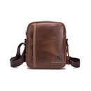 BUFF CAPTAIN 228 Men Leather Shoulder Bag First-Layer Cowhide Casual Mini Diagonal Bag(Brown)