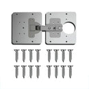 2 PCS Stainless Steel Hinge Repair Installer, Specification: 2 Repair Plates + Hinge + 16 Screws