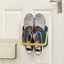 2 PCS TM20005 Non-Marking Double-Layer Shoe Racks Wall-Mounted Shoe Storage Shelf, Random Color Delivery