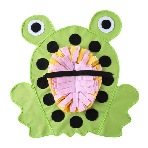 Dog Slow Food Mat Pet Training Intelligence Sniffing Mat(Frog)