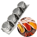 Stainless Steel Magnetic Kitchen Seasoning Cruet Set