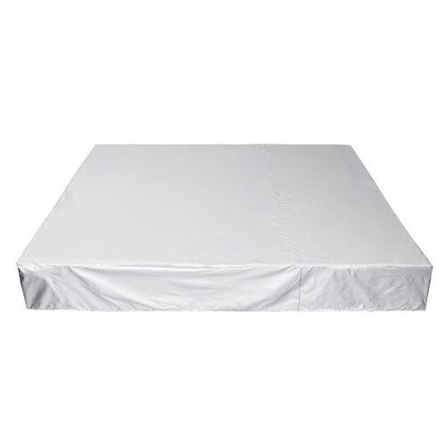 Waterproof And Dustproof Cover For Bathtub Swimming Pool Table And Chair Falling Leaves Protection Cover, Size: 231x231x90cm(Silver)