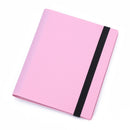 3 Inch Elastic Solid Color Photo Album Large Capacity Polaroid Photo Star Card Storage Book, Number of internal paper pages: 3 Inch 288(Baby Pink)