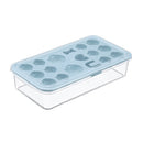 Creative DIY Home Ice Cream Mold Ice Lattice Penguin Shape Homemade Ice Cubes with Lid Ice Box(Blue)