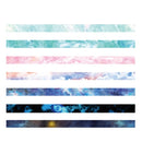 6 PCS Dream Series DIY Decorative Color Starry Sky Paper Tape Hand Account Material(Random Color Delivery)