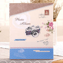 7 inch 200 Sheets Family And Children Growth Commemorative Album Interstitial Photo Album(9171 Camera Coffee Color)