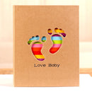 3 PCS Large 6 Inch 100 Sheets Interstitial Family Plastic Album Book(Small Feet)