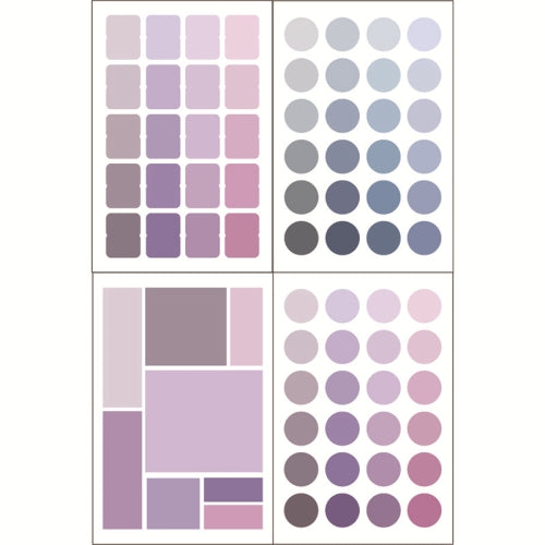 10 Sets YZCSBQ Multifunctional Color Label Sticker Index Sticky Note(Purple)