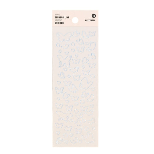 10 PCS Laser Hot Stamping And Hot Silver Sticker PVC Waterproof Self-Adhesive Hand Account Decoration Sealing Sticker(Number 16)