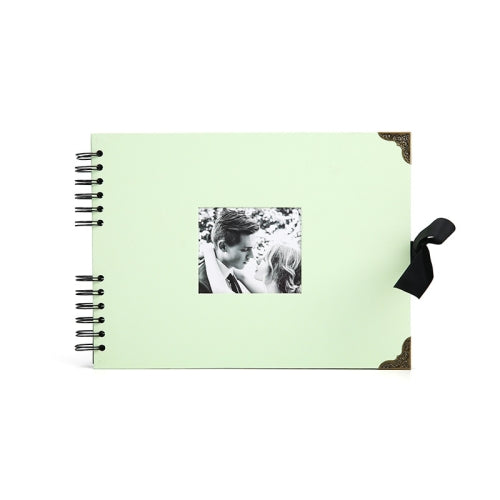 2 PCS DIY Hand-Adhesive Horizontal Photo Album Specification: Green