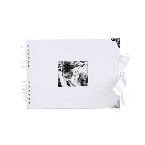 2 PCS DIY Hand-Adhesive Horizontal Photo Album Specification: White