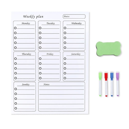 2 PCS Family Daily/Weekly/Monthly Schedule Refrigerator Magnet(Type D)