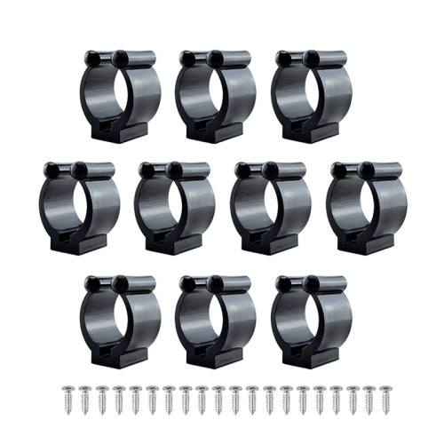 20 PCS Nylon Wall-Mounted Fishing Rod Holder Fishing Rod Plastic Display Storage Bracket 17mm