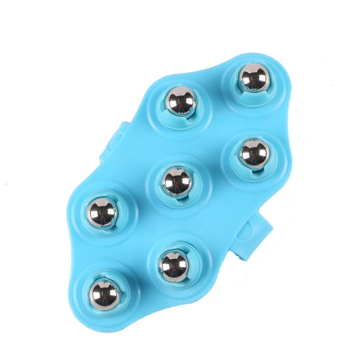 3 PCS Seven-ball Massager Multifunctional Five-element Meridian Brush Lymphatic Dredging Roller-ball Massager, Shape: Ordinary Blue
