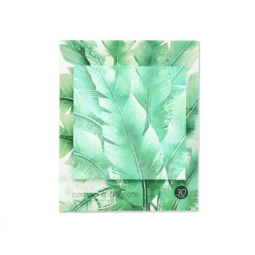 20 Sets Small Fresh Post-It Notes Stationery Decoration Stickers Post-It Notes(Mint Banana Leaf)