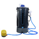 AFISHTOUR FW2078 12L Outdoor Bath Water Storage Bag Portable Camping Bath Bag, Colour: Ordinary Air Pump