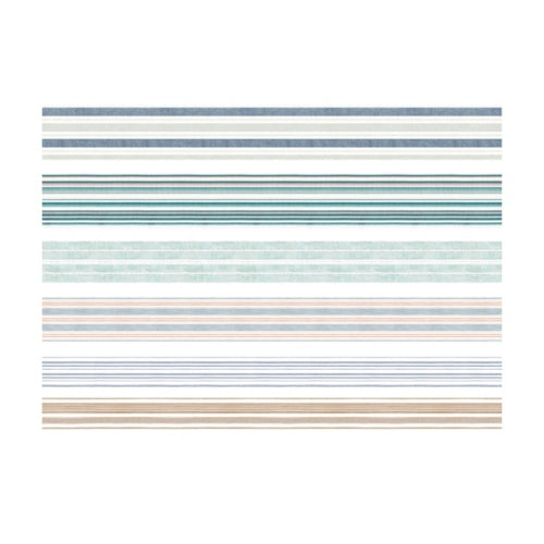 2 Packs Paper Lattice Decorative Material Tape For Handbook(Stripe)