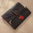 2 PCS Retro Leather Couple DIY Handmade Photo Album Baby Growth Pasted Souvenir Album, Cover color: Medium Coffee(Black card)