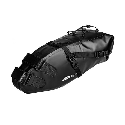 AFISHTOUR FB2040 13L Bicycle Big Tail Bag Big Large Capacity Long-Distance Cycling Saddle Bag, Size: 13L(Full Black)