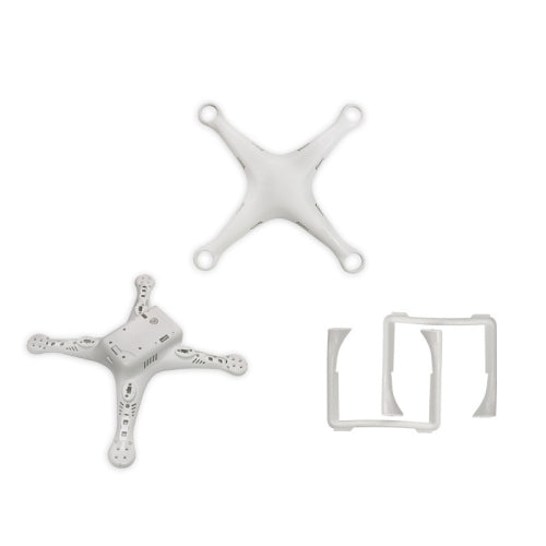 For DJI Phantom 3 Pro / Advanced Body Shell Upper Cover Bottom Cover Landing Gear Kits(White)