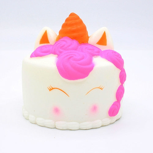 Squishy Resin Crafts PU Slow Rebound Simulation Squeeze Toys(Unicorn cake)