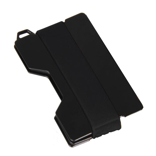 Aluminum Alloy RFID Card Holder Anti-Theft EDC Wallet Coin Storage Box Key Card Holder, Colour: Black