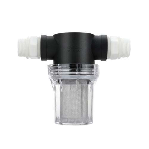 Water Pipe Front Plastic Filter Garden Irrigation Water Purifier, Specification: 6 Points 40 Mesh+Connector With Rubber Ring