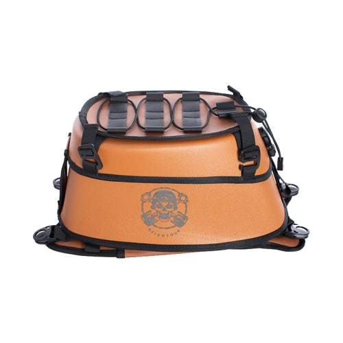 AFISHTOUR FW2071 5L Motorcycle Fuel Tank Bag Cycling Waterproof Helmet Bag(Brown)