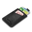 New-Bring Leather Card Holder Ultra-Thin Card Case Driving License Leather Case Anti-RFID Card Case Simple And Compact Wallet(Black)
