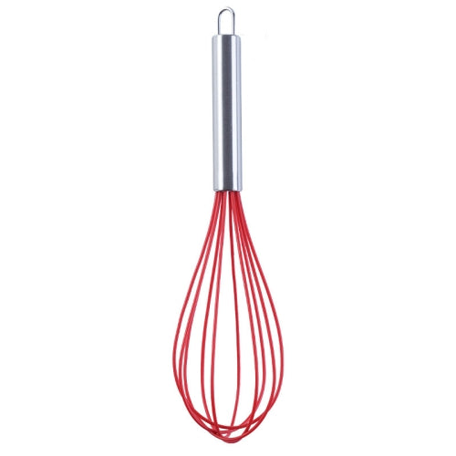 10 PCS Silicone Egg Beater Home Egg Mixer Kitchen Gadgets Cream Baking Tools, Colour: 12 inch Red