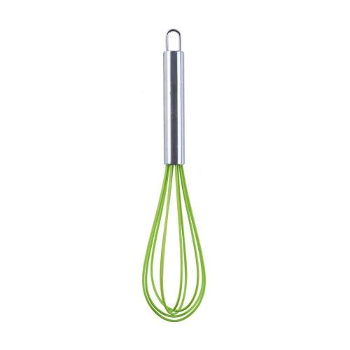 10 PCS Silicone Egg Beater Home Egg Mixer Kitchen Gadgets Cream Baking Tools, Colour: 10 inch Green