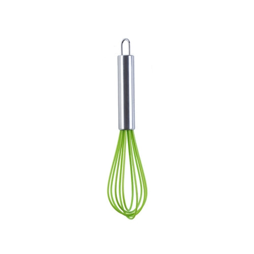 10 PCS Silicone Egg Beater Home Egg Mixer Kitchen Gadgets Cream Baking Tools, Colour: 8 inch Green
