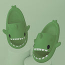 Shark Summer Couple Slippers Room EVA Cute Cartoon Sandals, Size: 38/39(Dark Green)