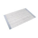 Folding Water Filters Kitchen Rack Sink Bowl Chopsticks Filters, Style: Stainless Steel 52x33cm