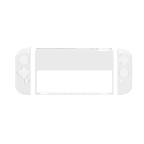 DOBE Game Handle Transparent Crystal Case TPU Protective Cover For Switch OLED Console(Transparent Color)