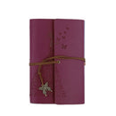 2 PCS Skirts Beauty Hand Account Book Diary Book Retro Notepad, Cover color: Large Wine Red