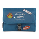 Msquare Travel Suit Toiletry Bag Cosmetic Storage Bag, Colour: Three-fold Blue