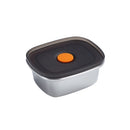 Refrigerator Fruit Fresh-Keeping Box 304 Stainless Steel Sealed Lunch Box, Capacity: 250ml