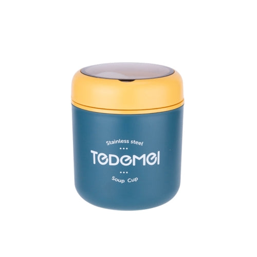 Portable Thermal Insulation Sealed Soup Cup With Lid Breakfast Lunch Box For Office Workers(Blue)