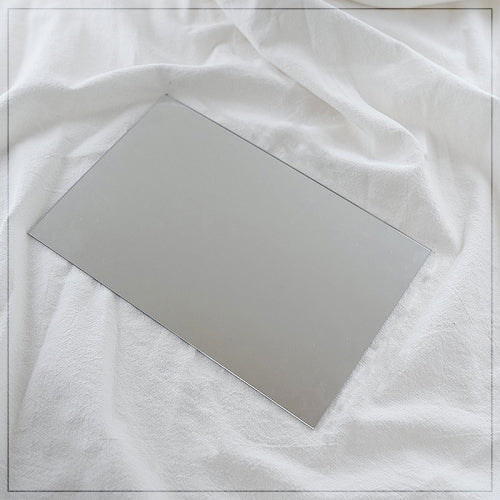 5 PCS Acrylic Geometric Mirror Reflector Photo Props Shooting Background, Colour: Rectangular 14x21cm