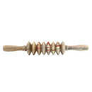 2 PCS Wooden Abdominal Massager Leg Roller Massager(388 Massage Wheel)