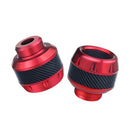 2 Pairs TF-1783 Motorcycle Accessories Modified Electric Car Anti-Drop Cup Aluminum Alloy Shock Absorption Front Fork Cup(Red)