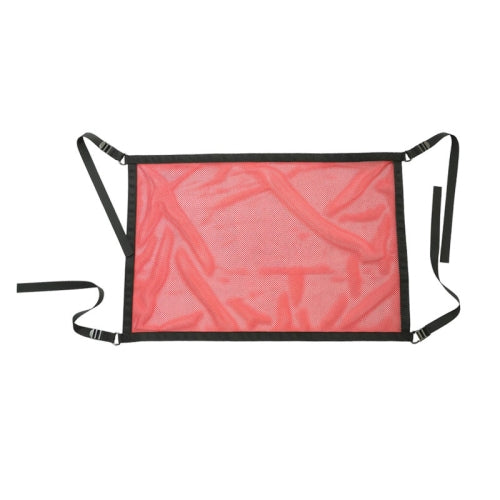 Car Storage Network Pocket Car Roof Seating Room Mesh Folding Hanging Bag, Style: Single Layer(Red)