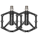 1 Pair PROMEND PD-M46 Bicycle Pedal Aluminum Alloy CNC Bearing Palin Pedal(Black)
