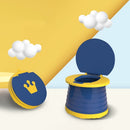 MLY020 Children Folding Toilet With Cover Toilet Portable Out Of Travel Car Toddler Urine(Blue )