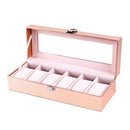 Binding Paper Watch Box Jewelry Storage Display Box,Style: 6 Watch Positions