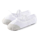 2 Pairs Flats Soft Ballet Shoes Latin Yoga Dance Sport Shoes for Children & Adult(White)