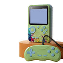 G5 Retro Children Macaron Handheld Game Console Color Screen Built-In 500 Games, Style: Double (Green)