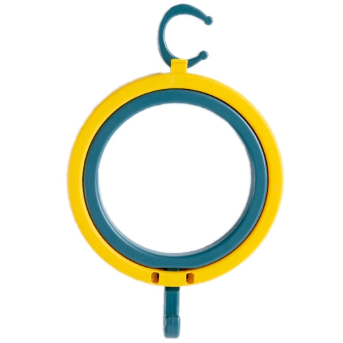 5 PCS Home Dormitory Scarf Bag Hat Storage Rack Rear Door Shelves(Burnt Yellow + DarkBlue)